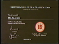 BBFC 15 certificate for Matango