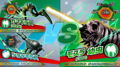 Kamacuras', Shockirus' and Mothra Larva's stats