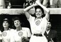 Sharon Szmidt (second from left) in a promotional still for A League of Their Own