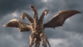 Keizer Ghidorah featuring an Angel core in P Godzilla vs. Evangelion: G Cell Awakening