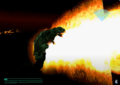 Gamera using Ultimate Plasma in Gamera 2000.