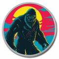 Niue $2 .999 Fine Silver Kong coin (Colorised, 2-Coin Set Design)