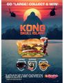 A Hardee's Kong: Skull Island merchandise poster