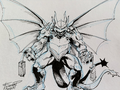 King Ghidorah x Michelangelo concept art by Fero Pe