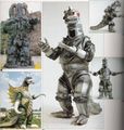 Showa Hedorah, Gigan and Mechagodzilla suits