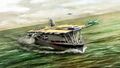 Artwork of the Shinden launching off Akagi