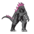 Godzilla pin
