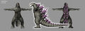 Godzilla 2000 model concepts (Wii version)