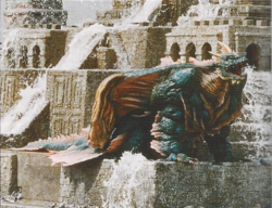 Dagahra on the Nilai Kanai pyramid (Rebirth of Mothra 2)