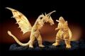 DeAgostini Godzilla 60th Anniversary Godzilla vs. King Ghidorah solid Gold figure set