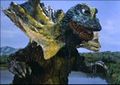 The DaisensoGoji's head, mounted on the SanDaikaijuGoji's body and repainted to create the lake monster Jirahs