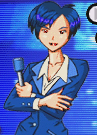 Connie in the main menu for Godzilla: Domination