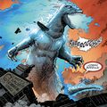 Godzilla with the Power Cosmic in Godzilla vs. Fantastic Four