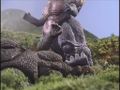 Super Special SpaceGodzilla High Grade Type 2 crushing Godzilla's head