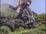 SSSGHGT-2 crushing Godzilla's head
