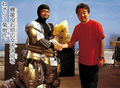 Ishigaki wears most of the Kiryu suit at the end of filming on Godzilla Against Mechagodzilla