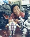 Kawakita with kaiju figures