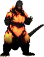 Burning Godzilla in Godzilla (PlayStation 3 / PlayStation 4)