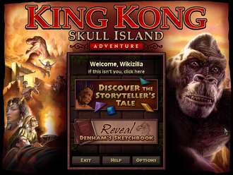 The game's title screen