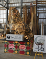 Godzilla float for the Goshogawara Tachineputa Festival