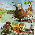 Burtannus locked in combat against Godzilla