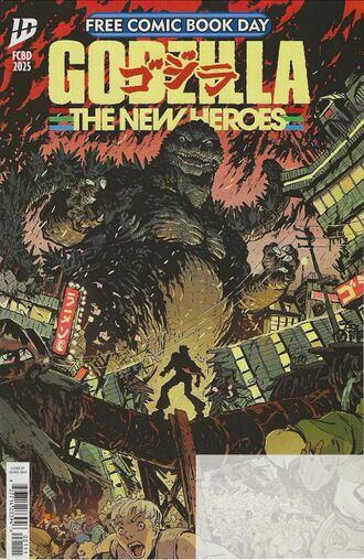 Cover for Godzilla: The New Heroes by Oliver Ono