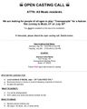 Open Casting Call