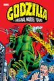 Godzilla: The Original Marvel Years Omnibus Direct Market exclusive first issue variant jacket by Herb Trimpe