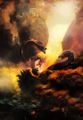 Textless San Diego / Tokyo Comic Con Godzilla: King of the Monsters poster