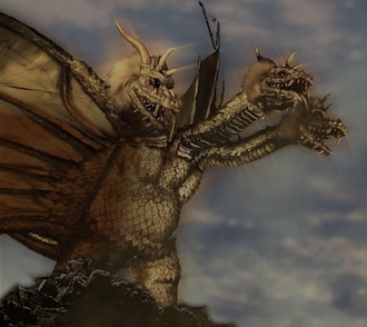 King Ghidorah in Godziban