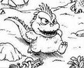 Godzilla-like reptile in The Adventures of Tongpoo