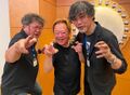 Wakasa with Shinji Higuchi and Takashi Yamazaki
