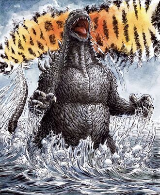 Godzilla reborn in Godzilla in Hell issue 5