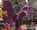Purple and gold King Ghidorah