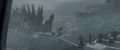 Godzilla stopping port-side of an Arleigh Burke-class destroyer