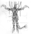 Mummified Gigan concept art