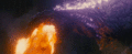 Fire flows out of Godzilla's mouth