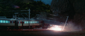 Godzilla destroys the Tsugaru express train