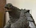 A close-up of the Gamera suit's face