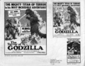 U.S. The Terror of Godzilla ad sheet
