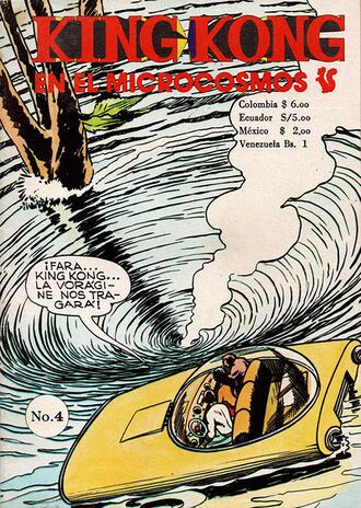 The cover of King Kong in the Microcosmos #4