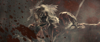 Shikishima's Titan as it appears in Attack on Titan the Movie: Part 2