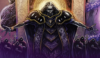 The Ophiogan Grand Archpriest and his cultists in Godzilla Rivals Vs. SpaceGodzilla