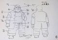 Gota's animation model sheet and color guide