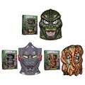 Godzilla (Green), Mechagodzilla (Grey), and Hedorah (Orange)