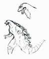 Godzilla Junior concept art