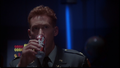 Major McDonough (Travis Swords) drinks a can of Dr Pepper in Godzilla 1985