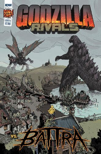 Cover A for Godzilla Rivals: Vs. Battra by Oliver Ono