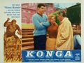 Decker, Sandra, and Bob on a lobby card
