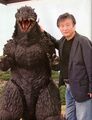 Kawakita on the set of CR Godzilla 3S-T Battle